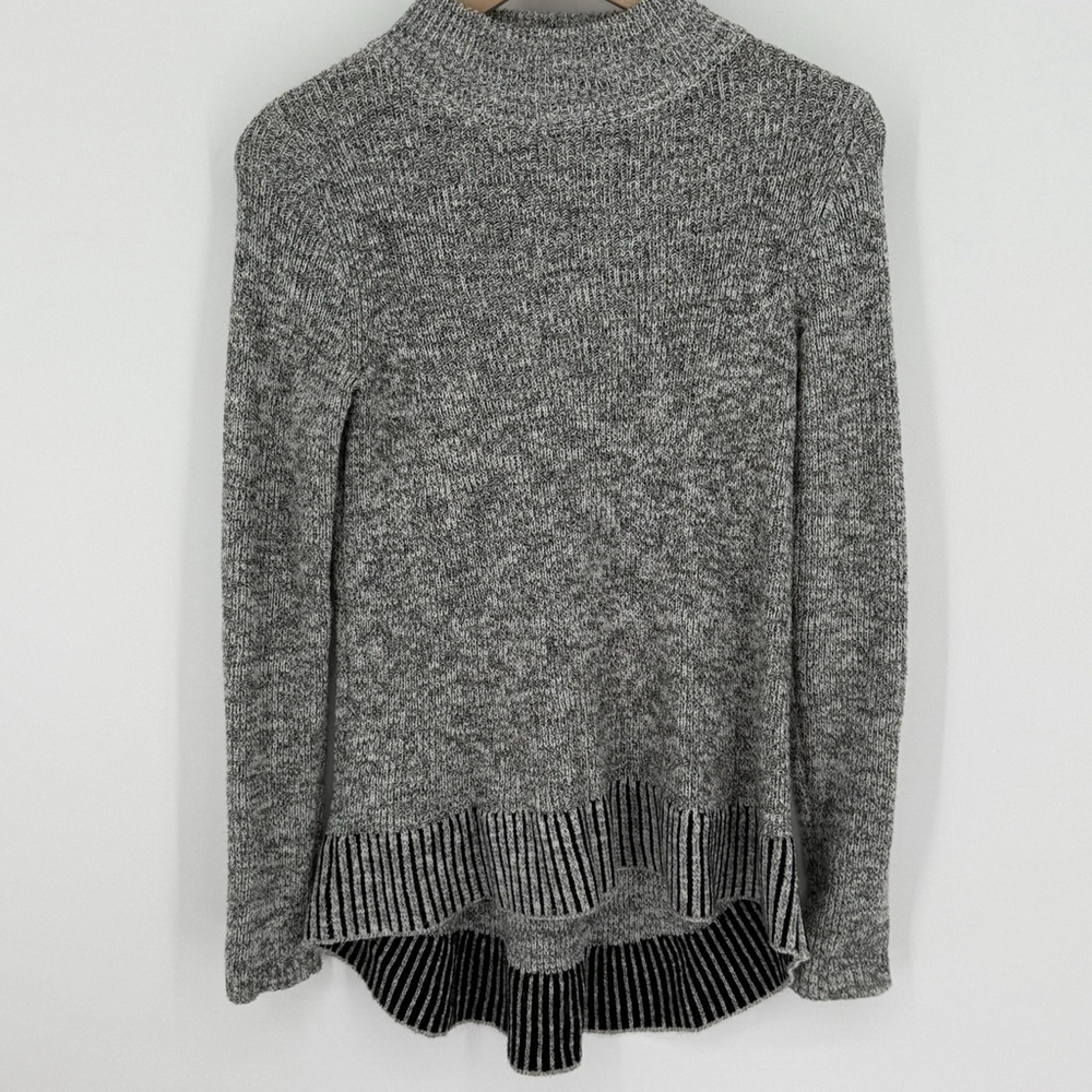 Rosie Neira Gray Long Sleeve Knit Sweater Women’s Size Small